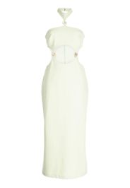 Cult Gaia Olivia halterneck cut-out dress - Verde