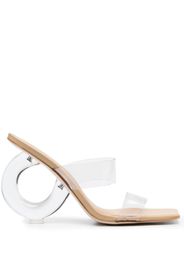 Cult Gaia 90mm transparent high-heel mules - Toni neutri