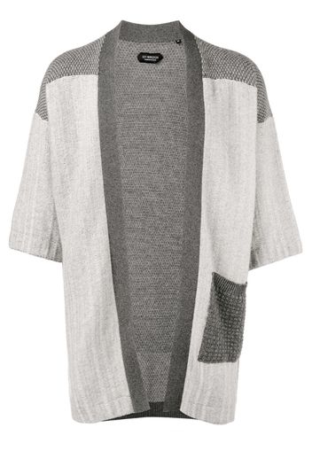 patchwork knitted kimono