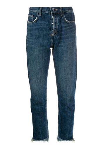 straight-leg cropped jeans