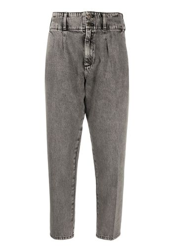 cropped tapered trousers