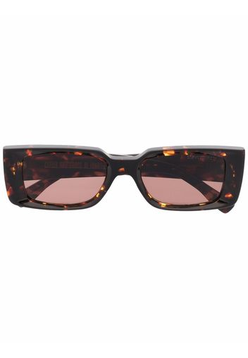 Cutler & Gross rectangle frame tortoiseshell sunglasses - Marrone