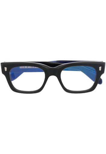 Cutler & Gross Occhiali wayfarer bicolori - Nero