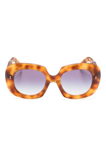 Cutler & Gross tortoiseshell square-frame sunglasses - Marrone