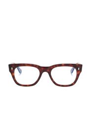 Cutler & Gross tortoiseshell square-frame glasses - Marrone