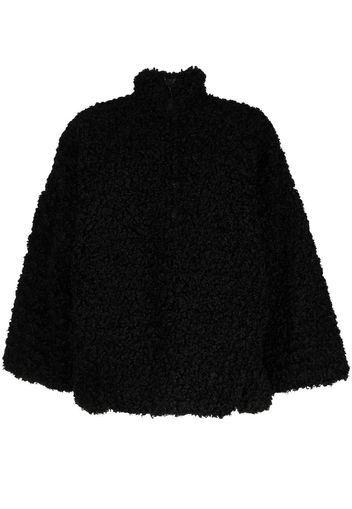 Cynthia Rowley faux-shearling pullover zip jacket - Nero