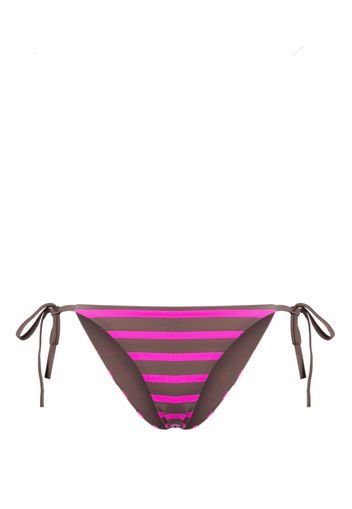 Cynthia Rowley stripe-print bikini bottoms - Marrone