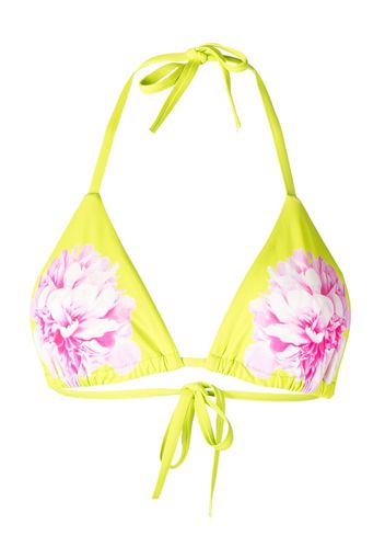 Cynthia Rowley Top bikini a fiori - Verde