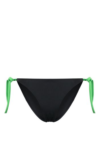 Cynthia Rowley Slip bikini con nodo laterale - Nero