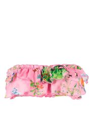 Cynthia Rowley Top bikini con stampa grafica - Rosa