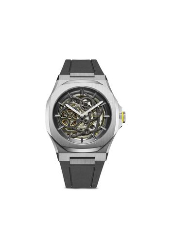 D1 Milano Orologio Skeleton Rubber 41,5mm - Argento