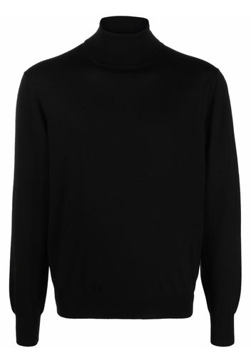 D4.0 roll neck knitted jumper - Nero