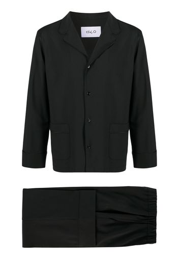 D4.0 shirt-jacket two-piece suit - Nero