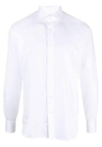 D4.0 long-sleeved cotton shirt - Bianco