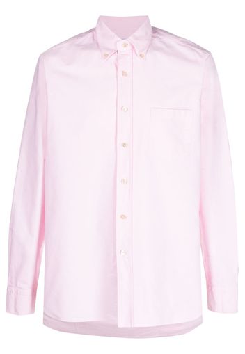 D4.0 button-down collar cotton shirt - Rosa