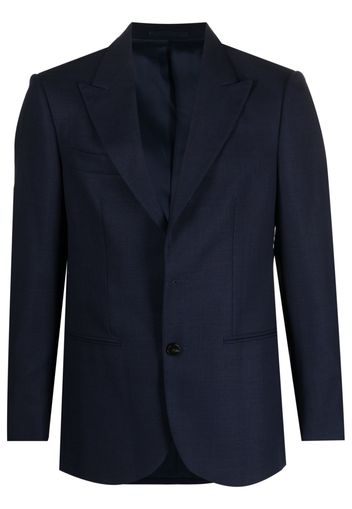 D4.0 English vents virgin wool blazer - Blu