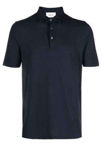 D4.0 short-sleeved cotton polo shirt - Blu