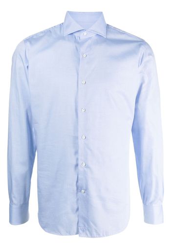 D4.0 long-sleeved cotton shirt - Blu