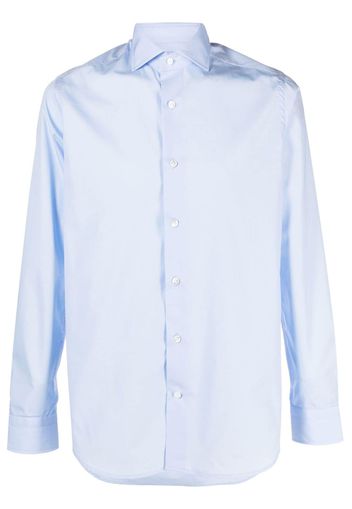 D4.0 long-sleeve cotton shirt - Blu