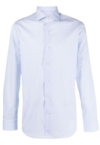 D4.0 pinstriped cotton shirt - Blu