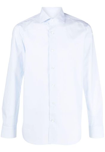 D4.0 long-sleeve cotton shirt - Blu
