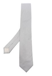 D4.0 patterned-jacquard silk tie - Grigio