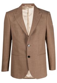 D4.0 English vents virgin wool blazer - Marrone