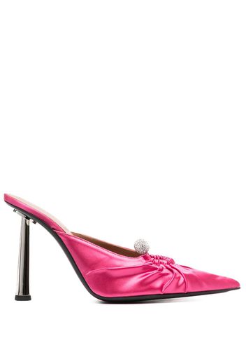 D'ACCORI Eve 100m pointed-toe mules - Rosa