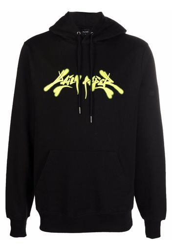 Daily Paper graffiti logo-print hoodie - Nero