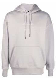 Daily Paper logo-print cotton hoodie - Grigio