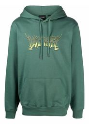 Daily Paper logo-print cotton hoodie - Verde