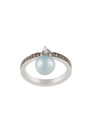 DALILA BARKACHE Anello in oro bianco 18kt con perle Akoya e gemme - Argento