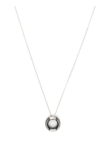 Damiani Collana con pendente D.Icon in oro bianco 18kt con diamanti - Argento