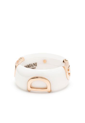 Damiani Anello a fascia D.Icon in oro rosa 18kt con diamanti