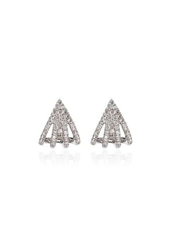 14kt white gold Sarah Leah diamond earrings