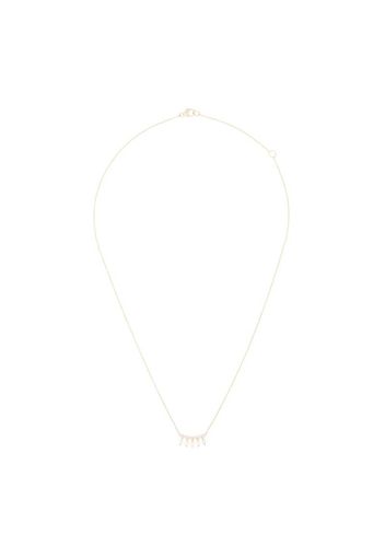 14kt yellow gold Alexa Jordyn diamond curve necklace