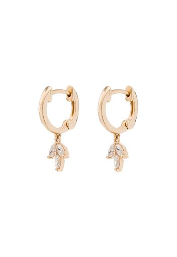 14kt yellow gold Alexa Jordyn hoop earrings