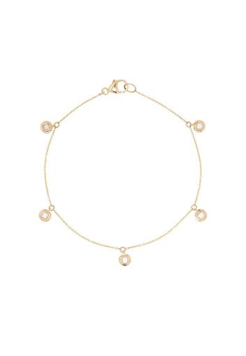 Princess 14kt yellow gold diamond bracelet