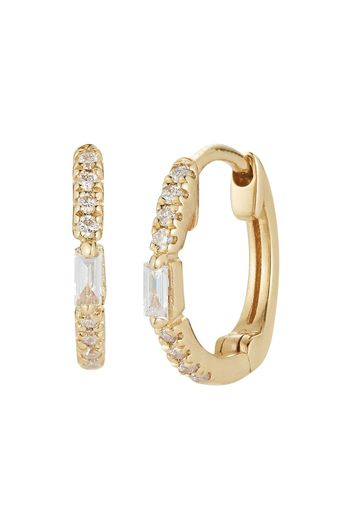 Dana Rebecca Designs Orecchini a cerchio Sadie Pearl in oro 14kt con diamanti