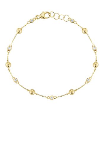 Dana Rebecca Designs Bracciale Poppy Rae Pebble Diamond Station in oro 14kt