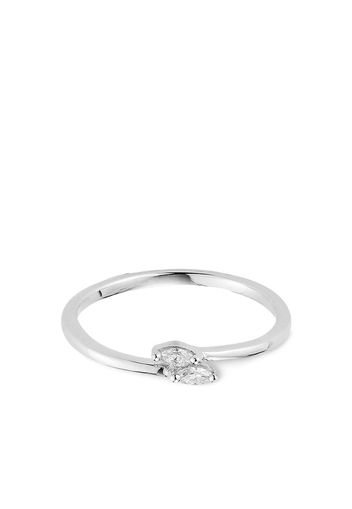 Dana Rebecca Designs 14kt white gold Alexa Jordyn Bypass diamond ring - Argento