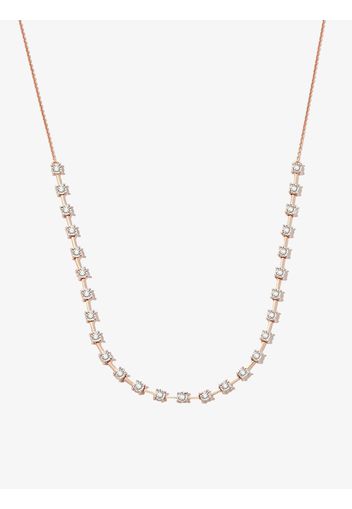 Dana Rebecca Designs 14kt rose gold Ava Bea diamond tennis necklace - Rosa