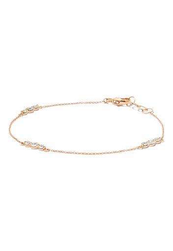 Dana Rebecca Designs 14kt rose gold Ava Bea Trio station diamond bracelet - Rosa