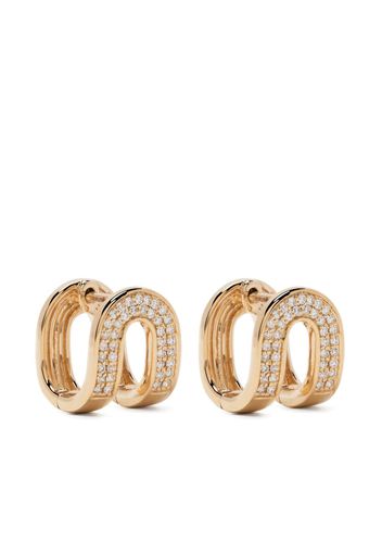 Dana Rebecca Designs 14kt yellow gold Nana Bernice Reversible Huggies diamond earrings - Oro