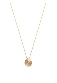 Dana Rebecca Designs 14kt yellow gold Nana Bernice Groove Teardrop diamond necklace - Oro