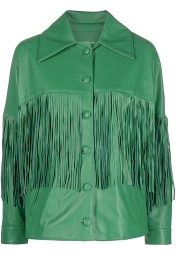 DANCASSAB Taylor fringed jacket - Verde