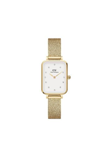 Daniel Wellington Quadro Lumine Pressed Evergold 26mm - Bianco