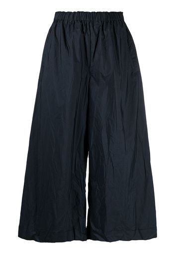 Daniela Gregis Pantaloni crop a gamba ampia - Blu