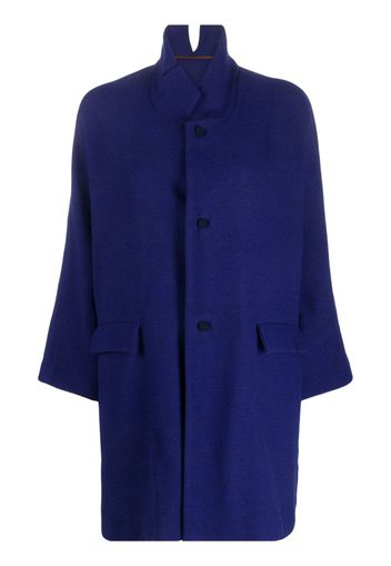 Daniela Gregis bell-sleeves wool coat - Blu