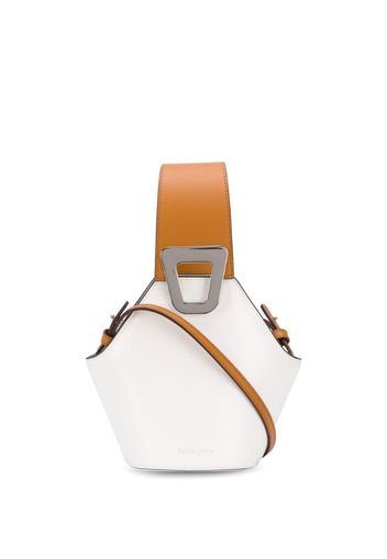 leather small bucket bag